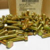Box of 100 tapping screws. These screws make for assembly since all you have to do is drill and screw them in no tapping threads. These are 1/4" X 1" with a 3/8" hex head. Original application was to hold the hood prop rod on a HMMWV M998 military vehicle. These work great for building Automation control panels or sheet metal work. Qty 100 1/4" X 1" Self Tapping Screw, 5305-01-461-4400, AM General 172447, 5593225, 5305-00-550-1537, R2C4