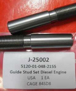 Detroit Diesel Rear Oil Seal Guide Pin Set. Part number J-25002. Made in the USA. Other part numbers are J25002, and 2KM43. NSN 5120-01-048-2155. L1B9