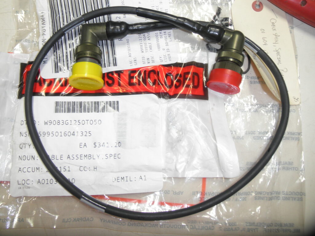 5995-01-604-1325 Cable Assembly KGV-72 179181-1 REV F Northrop Grumman ...