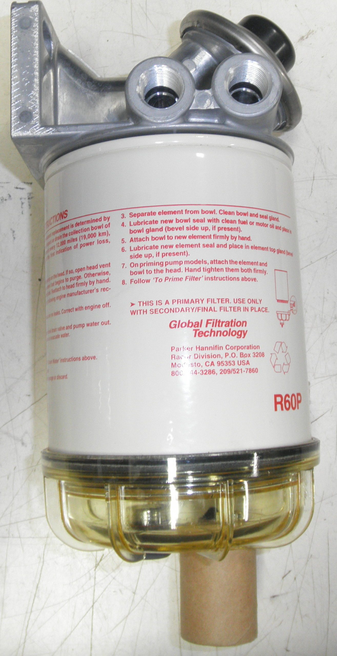 NEW Racor 460R Diesel Fuel Filter / Water Separator 4330-01-596-4657 ...