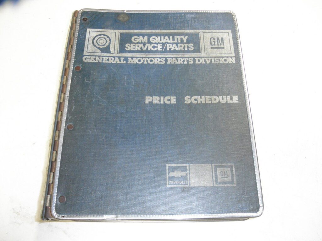 GM Parts Catalog 197988 Chevrolet GMC Steel Conventional Trucks w