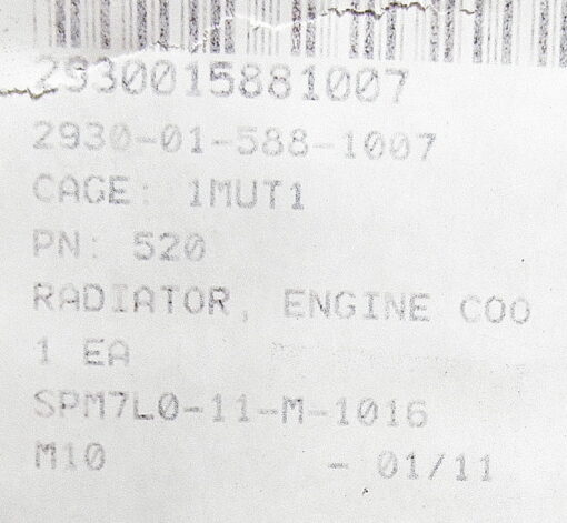 2930-01-588-1007 520 79000337 Radiator, Engine Coolant - Image 4