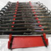 Snap-on 11 Pc SAE Flank Drive® Combination Wrench Set. 15/16 wrench is OEX30B Flank Drive®; the rest are SOEX Flank Drive® Plus. A little dirty. minor scratches and oxidation. Includes Blue-Point YA389 tray for set. No signs of misuse or damage. Includes 3/8 SOEX12, 7/16 SOEX14, 1/2 SOEX16, 9/16 SOEX18, 5/8 SOEX20, 11/16 SOEX22, 3/4 SOEX24, 13/16 SOEX26, 7/8 SOEX28, 15/16 OEX30B and 1" SOEX32. R1B13