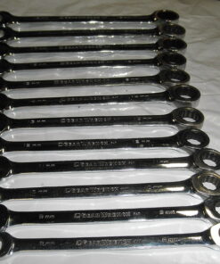 GearWrench 9412 12 Piece 12 Point Ratcheting Combination Metric Wrench Set 8-19 - Image 3