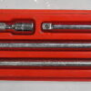 106BTMX Snap-on 6pc 1/4" Drive Knurled Extension Set 5120-01-429-3518 Used; No signs of misuse or damage. Cleaned here. Check balls all work properly. Includes 1.25" TMXK1, 2" TMXK2, 4" TMXK4, 6" TMXK60, 8" TMXK80, and 11" TMXK110. C3D3B 