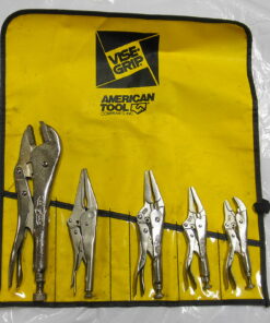 5 Pc. Locking Pliers Set USA Vise Grip 10R 6LN 4LN 4WR Craftsman 945349 with American Tool Co. Wrap. Undamaged; a little dirty. Includes Wrap. GTBD6