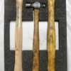 3 Pc. Vaughan USA Hickory Handle Ball Peen Hammer Set TC308 TC016 TC224 5120-01-114-5499 5120-01-112-8342 5120-01-335-1472 Used; a little dirty. Includes Foam nesting tray. R1C12