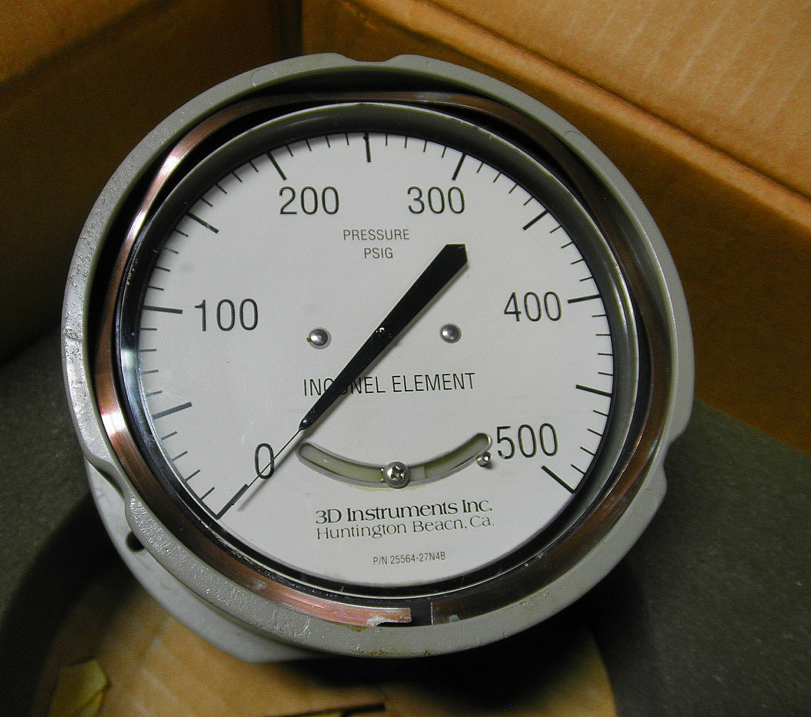 6685-01-518-0086 25564-27N4B 25564-27N-4B M-186013 3D Instruments Gage, Pressure, Dial Indicating 4-1/2" L4A12END