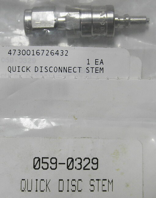 4730-01-672-6432 059-0329 4730-01-515-7316 SSQM2D200 SS-QM2-D-200 Adapter, Straight, Hose to Gas Fitting Quick Disconnect Stem WRD14