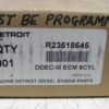 R23518645 Detroit Diesel DDEC III ECU, Remanufactured ***READ*** This is a remanufactured unit in factory box; REQUIRES PROGRAMMING. No core charge.  R5A2