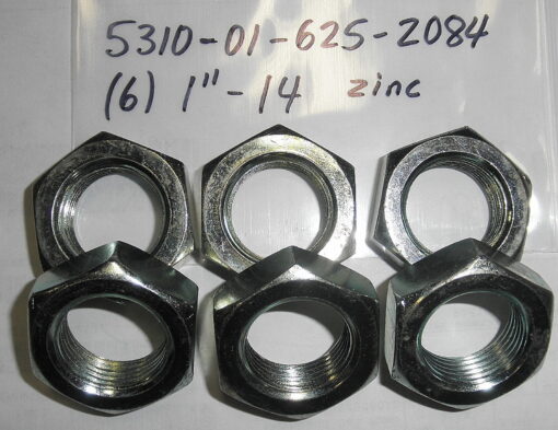 Qty. 6 1"-14 UNF Thin Hex Nut 5310-01-625-2084 AEN05FA00562WA9DG1 C7D11