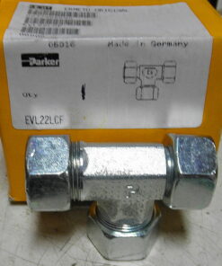 NOS; Very light oxidation may be present. Parker Ermeto DIN tube to swivel high pressure hydraulic tube fitting. EVL22LCF 118491 4730-12-185-5224 Tee, Tube Made in Germany L3A9