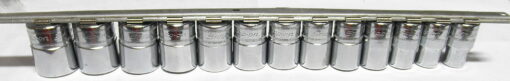 Snap-on 313TWMYA 13Pc. 1/2" Drive 6-Point Metric Flank Drive® Shallow Socket Set 12-24mm - Image 3