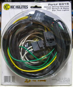 KC HiLiTES 6315 Deluxe Wiring Harness with Switch and Relay for 2 Lights 084709063153 L1B2