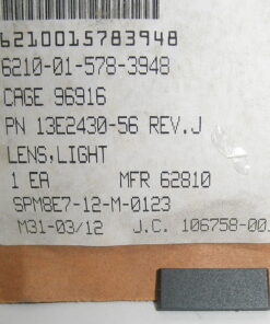 6210-01-578-3948 13E2430-56 Rev. J Lens, Light DIRCM Pod Overtemp Face H-46 Sea Knight Directional Infrared Counter Measures AN/AAQ-24 C6D7