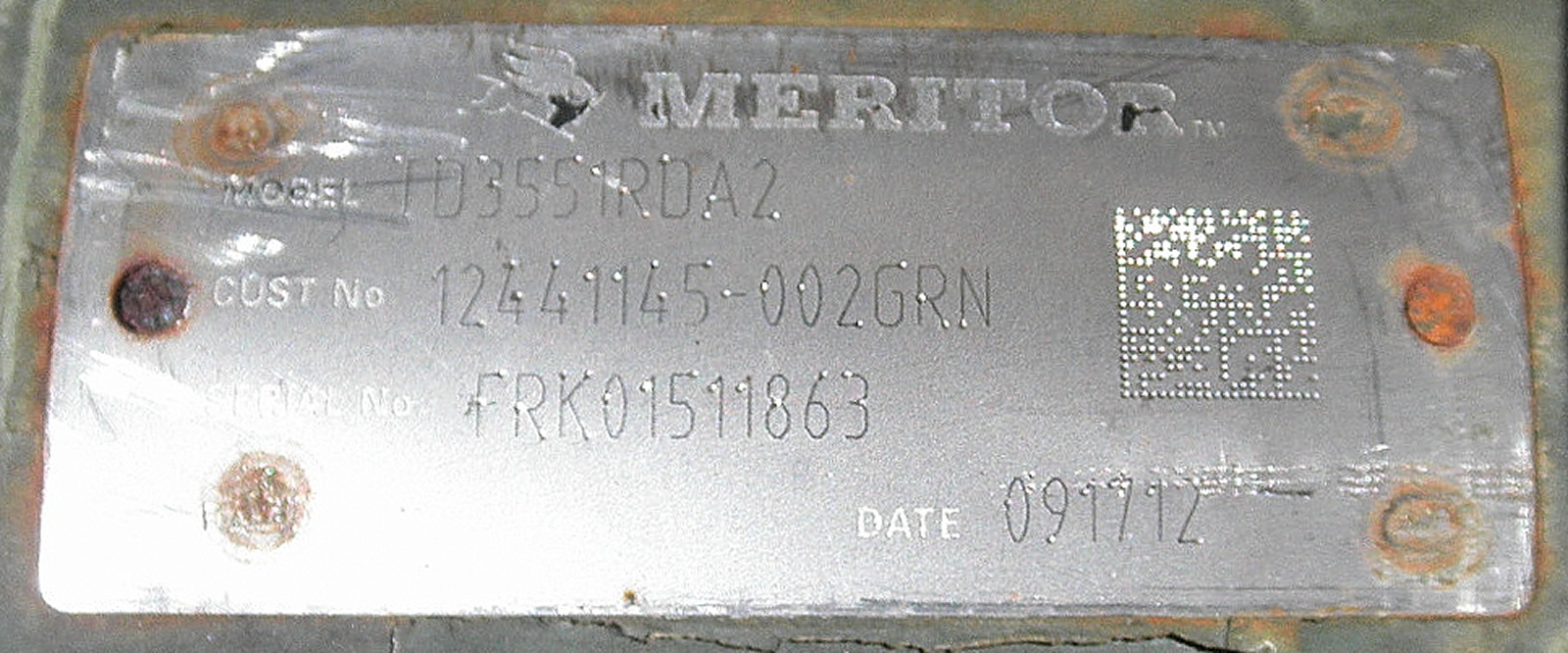 2530-01-479-5955 12441145-002 TD3551RDA2 Axle, 5-Ton MTVT - Image 2