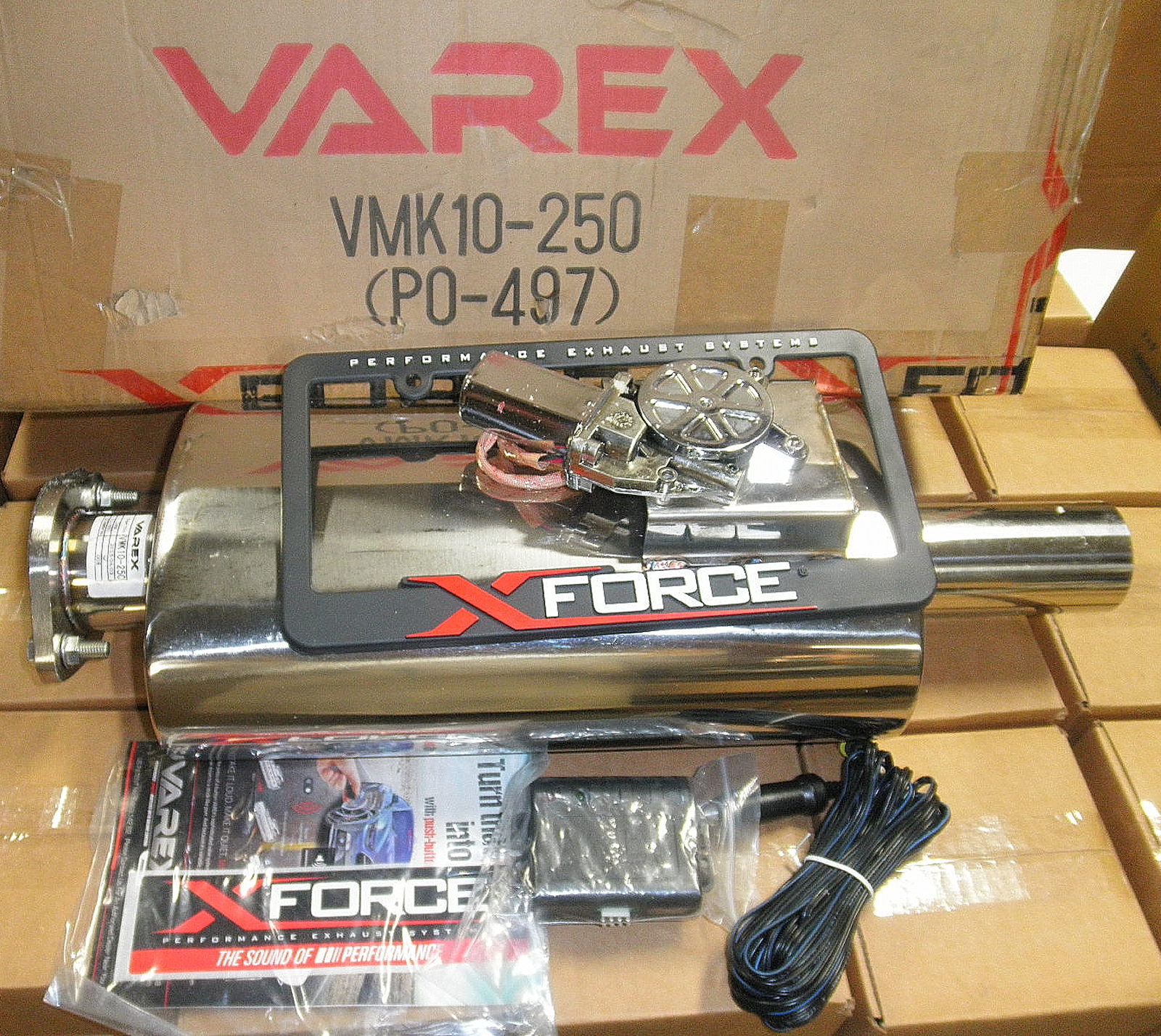 VMK10-250 2.5 Inch Inlet Oval Varex Muffler XForce USA ⋆ DP Equipment LLC