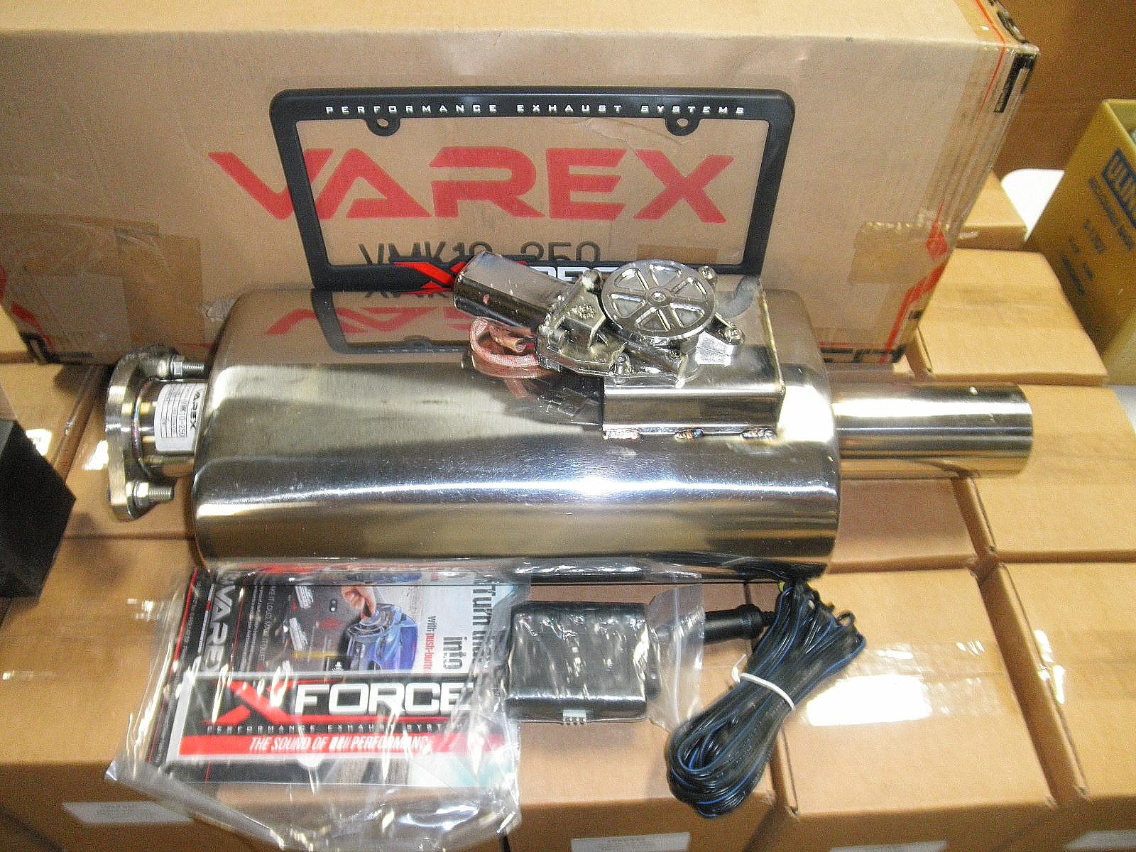 VMK10-250 2.5 Inch Inlet Oval Varex Muffler XForce USA ⋆ DP Equipment LLC