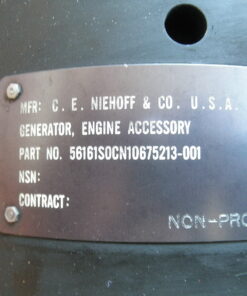 Alternative view of 6115-01-578-9318 N1611 10675213-001 Generator 28v570A