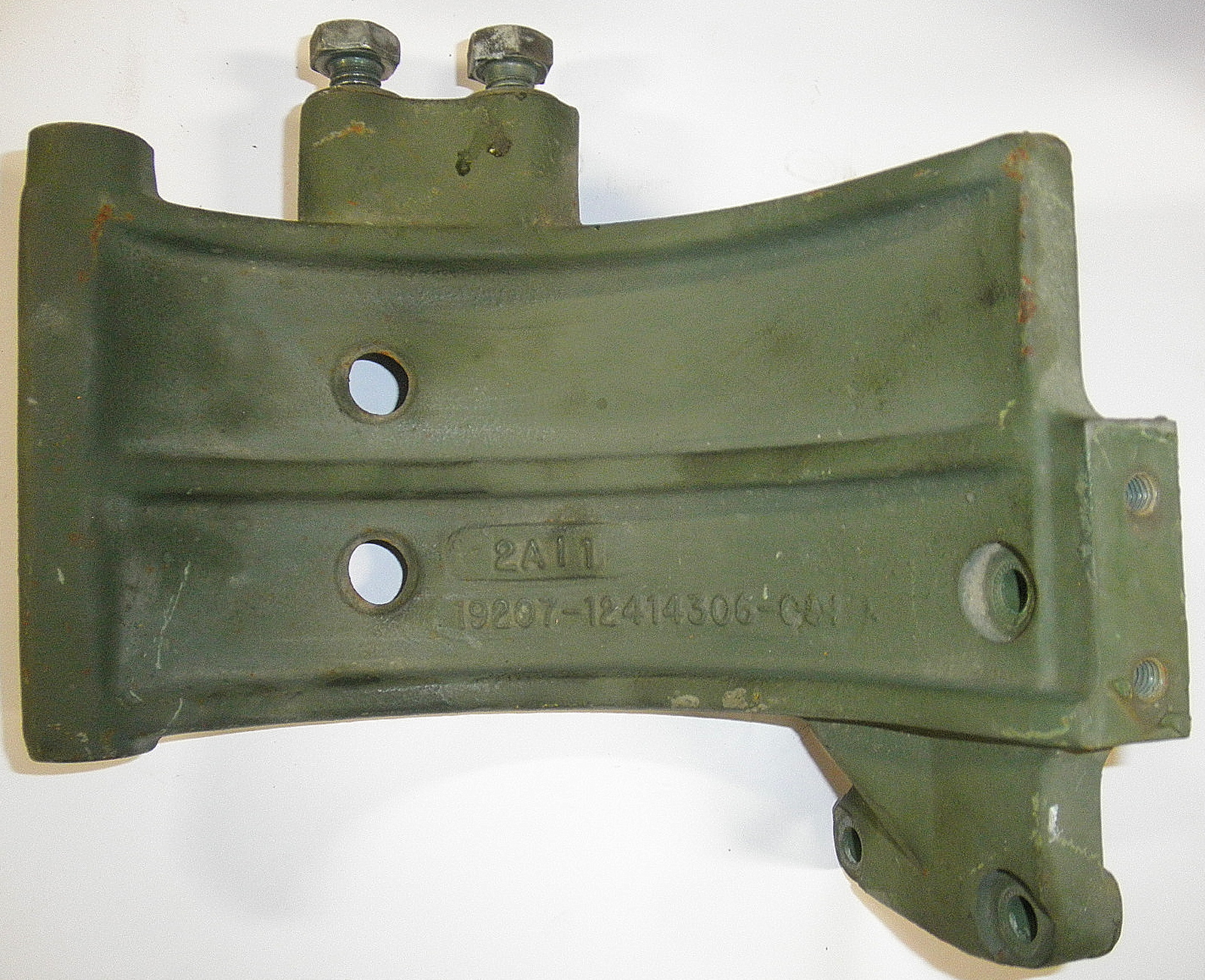 2590-01-443-2208 12414306-001 Bracket, Alternator Replaces 2920-01-390-3590. ***READ*** Removed from Reman crate engine, has light oxidation. Some hardware included. R5B2
