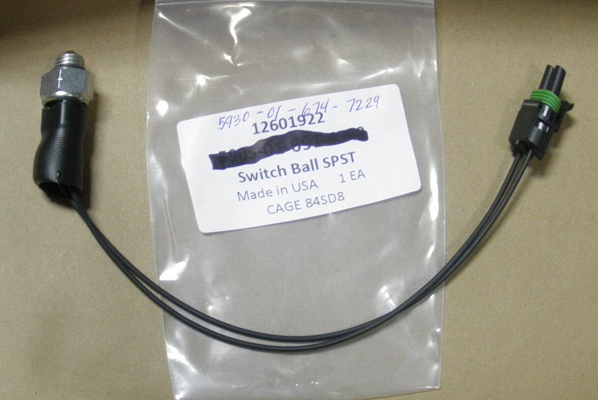 12601922 5930-01-674-7229 Ball Switch SPST