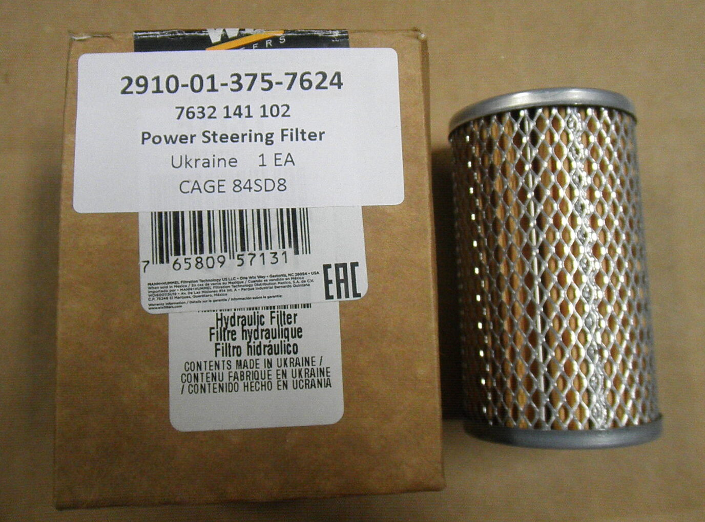 2910-01-375-7624 7632 141 102 Power Steering Filter