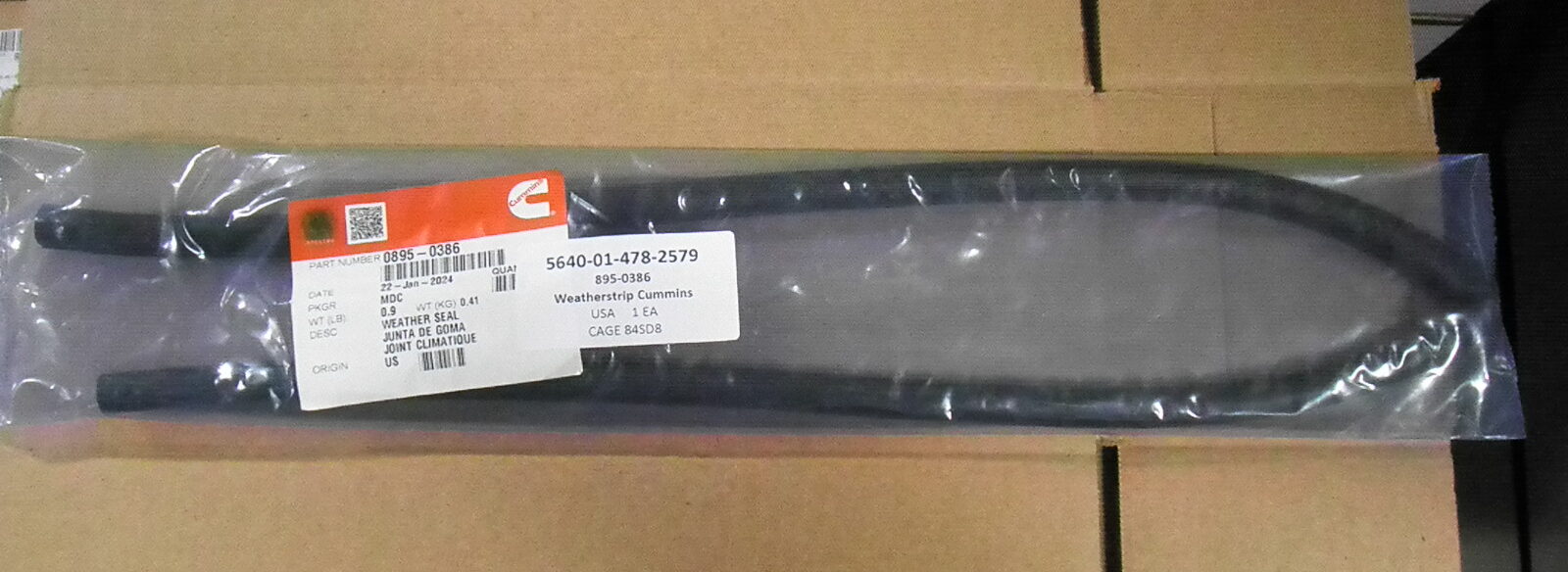 895-0386 5640-01-478-2579 Weather Stripping Cummins
