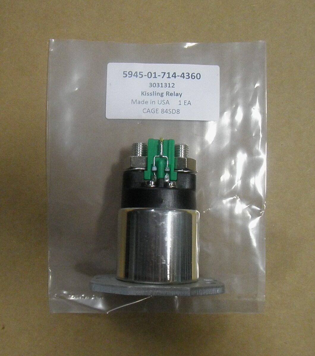 3031312 5945-01-714-4360 Kissling Relay