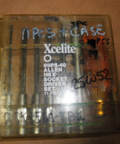 5120-00-851-4247 116180 Xcelite 99PS-40 Allen Hex Socket Driver Set 11 pieces
