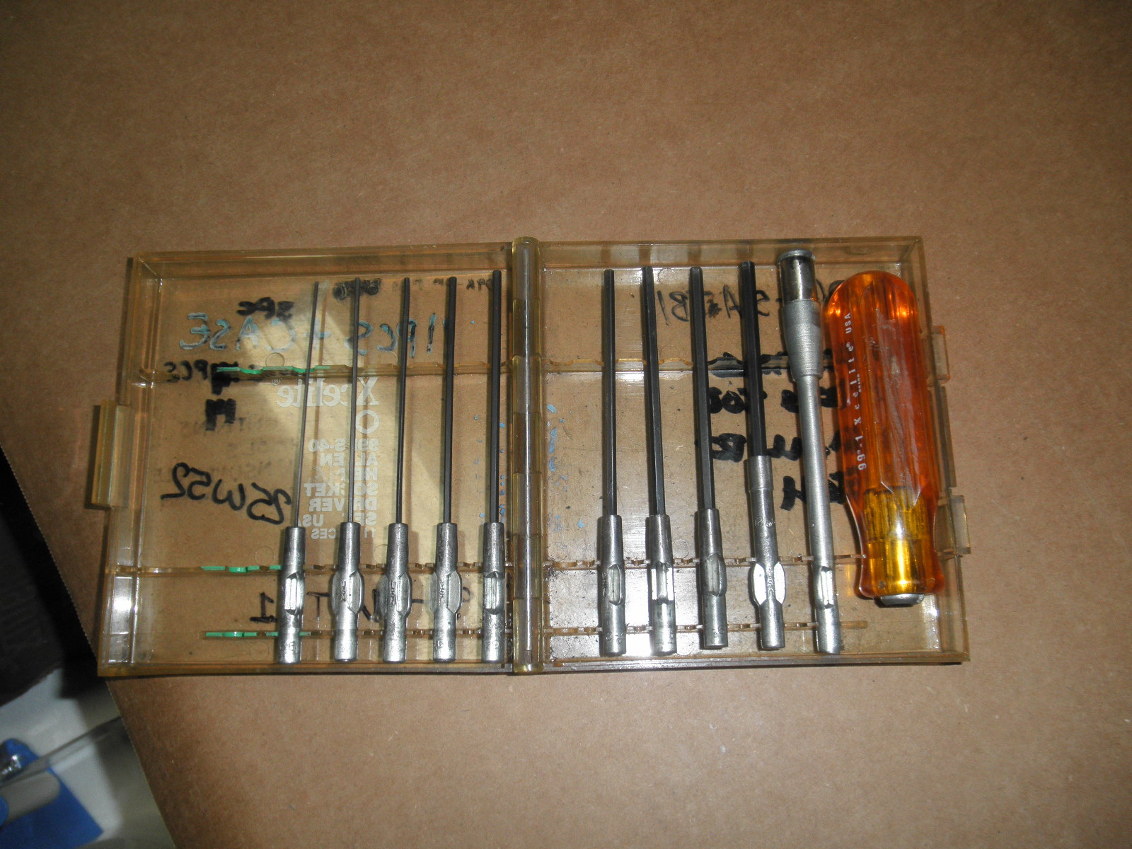 5120-00-851-4247 116180 Xcelite 99PS-40 Allen Hex Socket Driver Set 11 pieces - Image 2