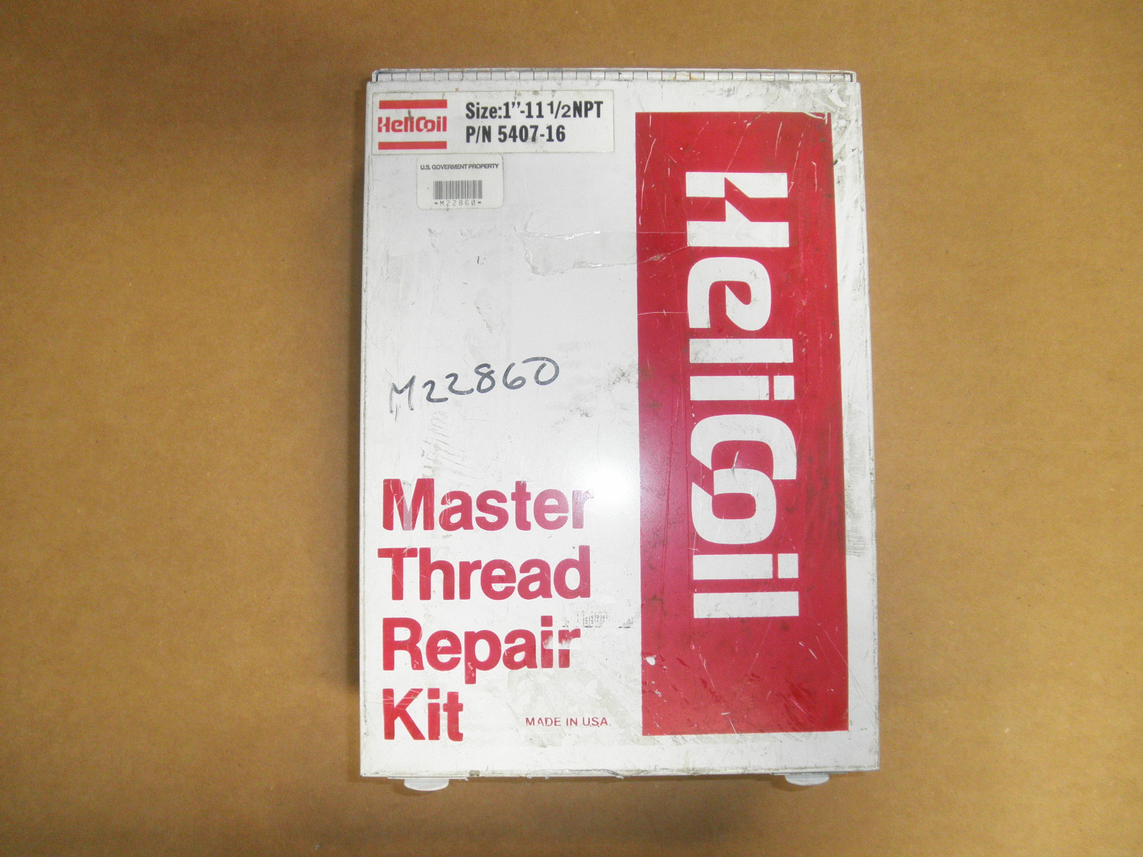 Heli Coil Master Thread Repair Kit 1-11 1/2 NPT M22860 5407-16 - Image 2